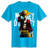 Cute Unicorn One Piece Luffy T shirt casual cotton tshirt homme O neck streetwear man t-shirt boys clothes anime summer top tees