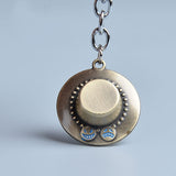 One Piece Luffy Straw hat & Ace & Chopper Hat Keychain Action Figure Toys Key Ring Chains Pendants Brinquedos