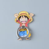 Anime One Piece Luffy Straw Hat Sanji 360 Degree Metal Finger