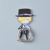 Anime One Piece Luffy Straw Hat Sanji 360 Degree Metal Finger