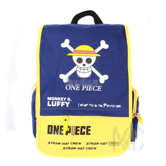 One Piece fashion Leisure Preppy style man woman schoolbag