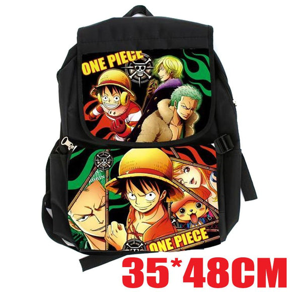 Anime One Piece Cosplay men and women casual fashion large capacity backpack