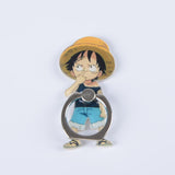 Anime One Piece Luffy Straw Hat Sanji 360 Degree Metal Finger