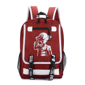 Anime One Piece Luffy Teenagers Backpack Rucksack