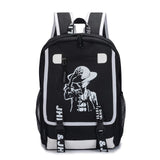 Anime One Piece Luffy Teenagers Backpack Rucksack