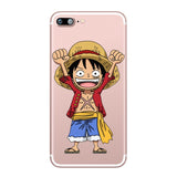 ONE PIECE Phone Case for Apple iphone Silicone Soft Clear TPU Capa