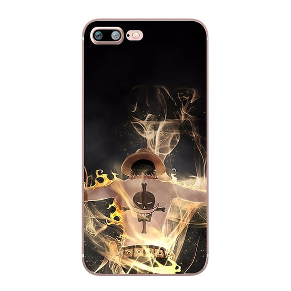 ONE PIECE Phone Case for Apple iphone Silicone Soft Clear TPU Capa