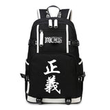 Anime One Piece Backpack School Bag Bookbag Blac