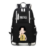 Anime One Piece Backpack School Bag Bookbag Blac