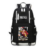 Anime One Piece Backpack School Bag Bookbag Blac