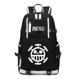 Anime One Piece Backpack School Bag Bookbag Blac