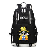 Anime One Piece Backpack School Bag Bookbag Blac