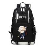 Anime One Piece Backpack School Bag Bookbag Blac