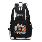 Anime One Piece Backpack School Bag Bookbag Blac