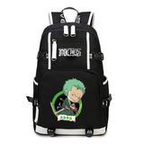 Anime One Piece Backpack School Bag Bookbag Blac