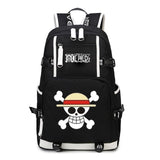 Anime One Piece Backpack School Bag Bookbag Blac