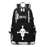 Anime One Piece Backpack School Bag Bookbag Blac