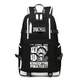 Anime One Piece Backpack School Bag Bookbag Blac