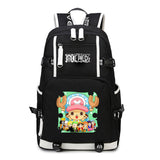 Anime One Piece Backpack School Bag Bookbag Blac