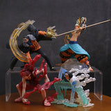 Anime One Piece Luffy Kuzan Sir Crocodile Enel Nirvana Ver. PVC Figures 4Pcs/set