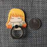 1 Pc Hot sale Japanese Anime Action Figures Toy One Piece Luffy  360 Degree Metal Finger Ring Holder Case for phone