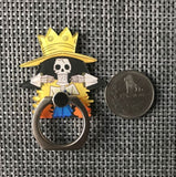 1 Pc Hot sale Japanese Anime Action Figures Toy One Piece Luffy  360 Degree Metal Finger Ring Holder Case for phone