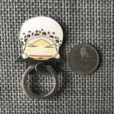 1 Pc Hot sale Japanese Anime Action Figures Toy One Piece Luffy  360 Degree Metal Finger Ring Holder Case for phone
