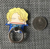1 Pc Hot sale Japanese Anime Action Figures Toy One Piece Luffy  360 Degree Metal Finger Ring Holder Case for phone