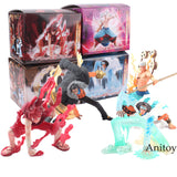 One Piece Figure Anime Luffy Enel Aokiji Kuzan Sir Crocodile Smoker Marshall D Teach Action Figure 4pcs