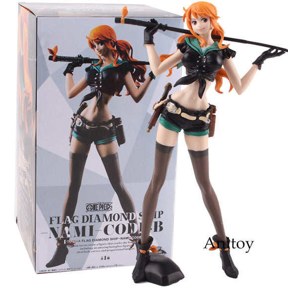 Anime One Piece Flag Diamond Ship Nami Sexy Figure