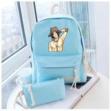 Anime One Piece Cosplay Anime student campus men and women backpack