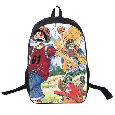 Anime One Piece Cosplay Kindergarten baby child 4-5-6 year old bag high capacity backpack