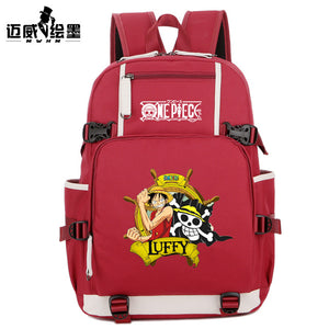 Anime One Piece Backpack Boys Girls