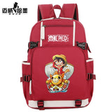 Anime One Piece Backpack Boys Girls