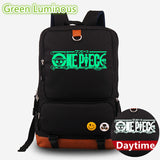 Anime One Piece Luffy Luminous Laptop Backpacks