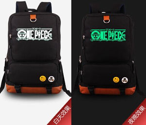 Anime One Piece Luffy Luminous Laptop Backpacks